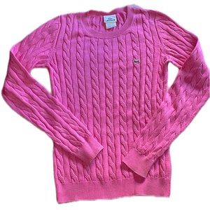 Lacoste Pink Sweater Sz 36